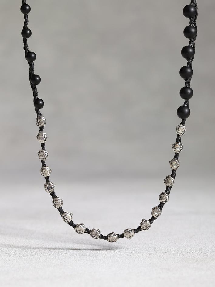 Black Onyx Beaded Necklace image number 1