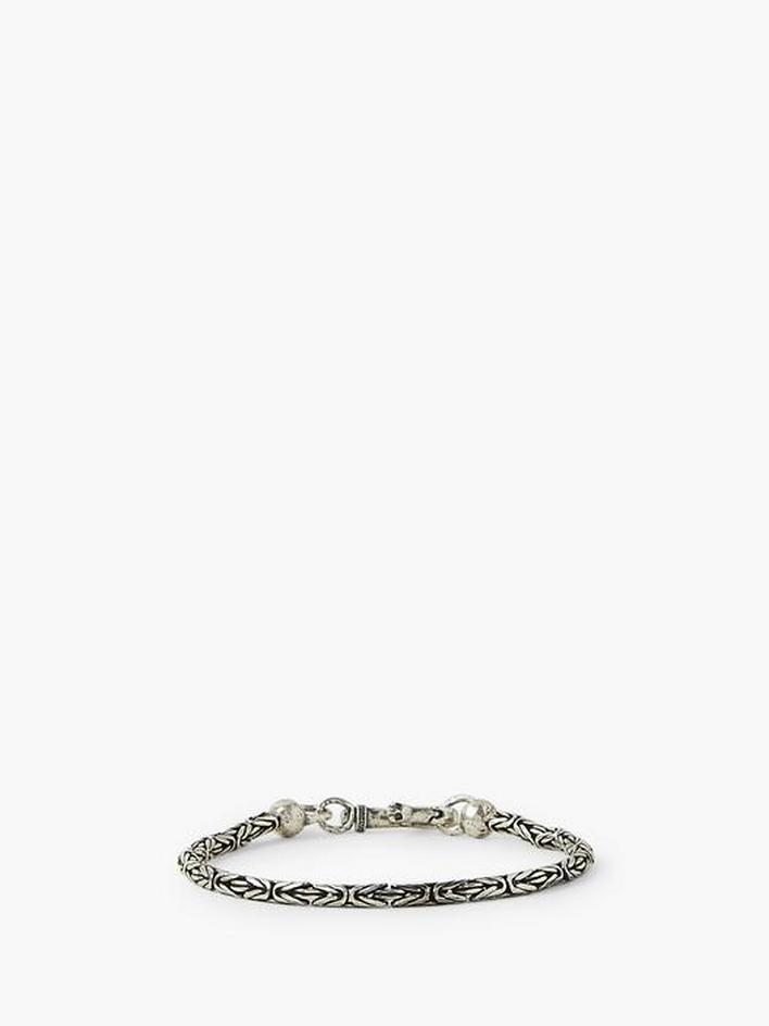 Silver Woven Chain Bracelet image number 1
