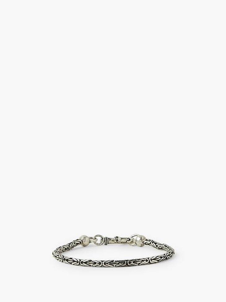 Silver Woven Chain Bracelet image number 1