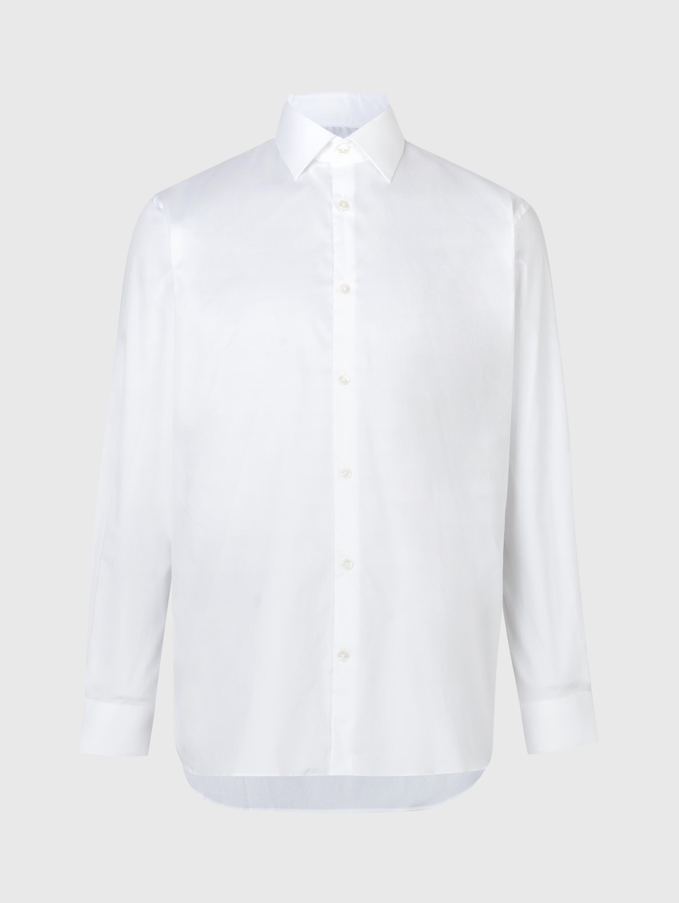 SLIM FIT DRESS SHIRT WITH EDGE STITCH image number 1
