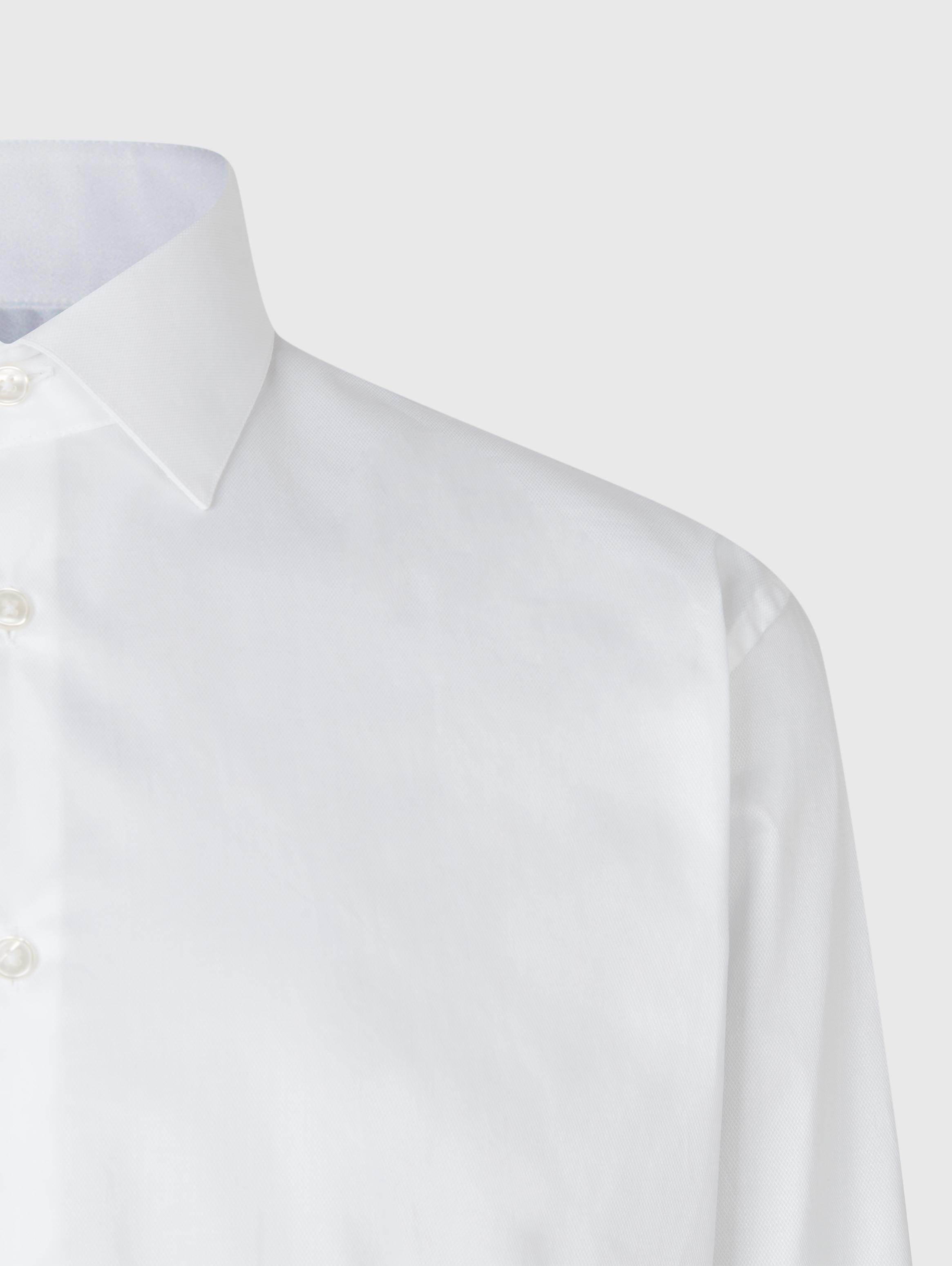 SLIM FIT DRESS SHIRT WITH EDGE STITCH image number 3