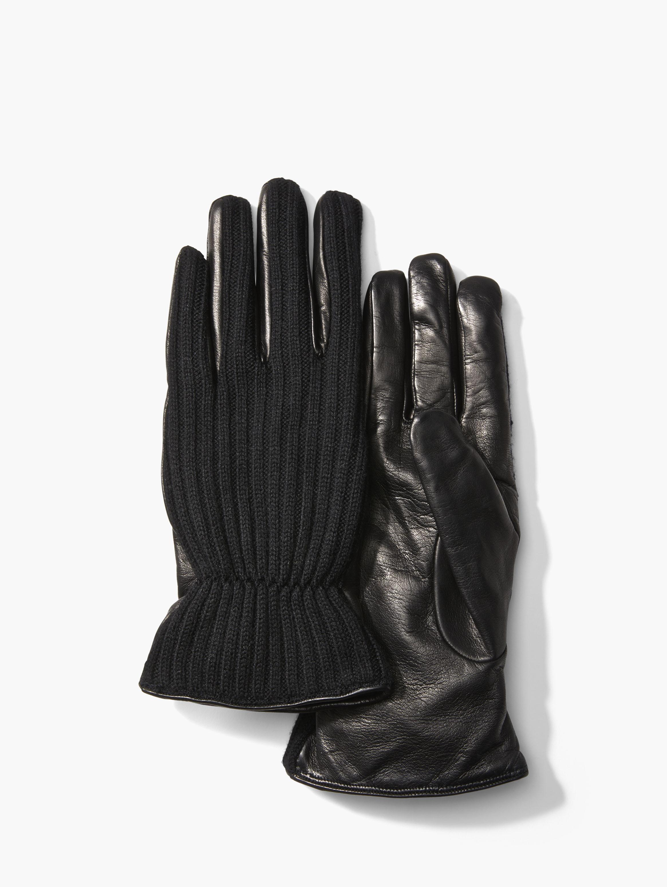 WOOL & LEATHER GLOVES image number 1