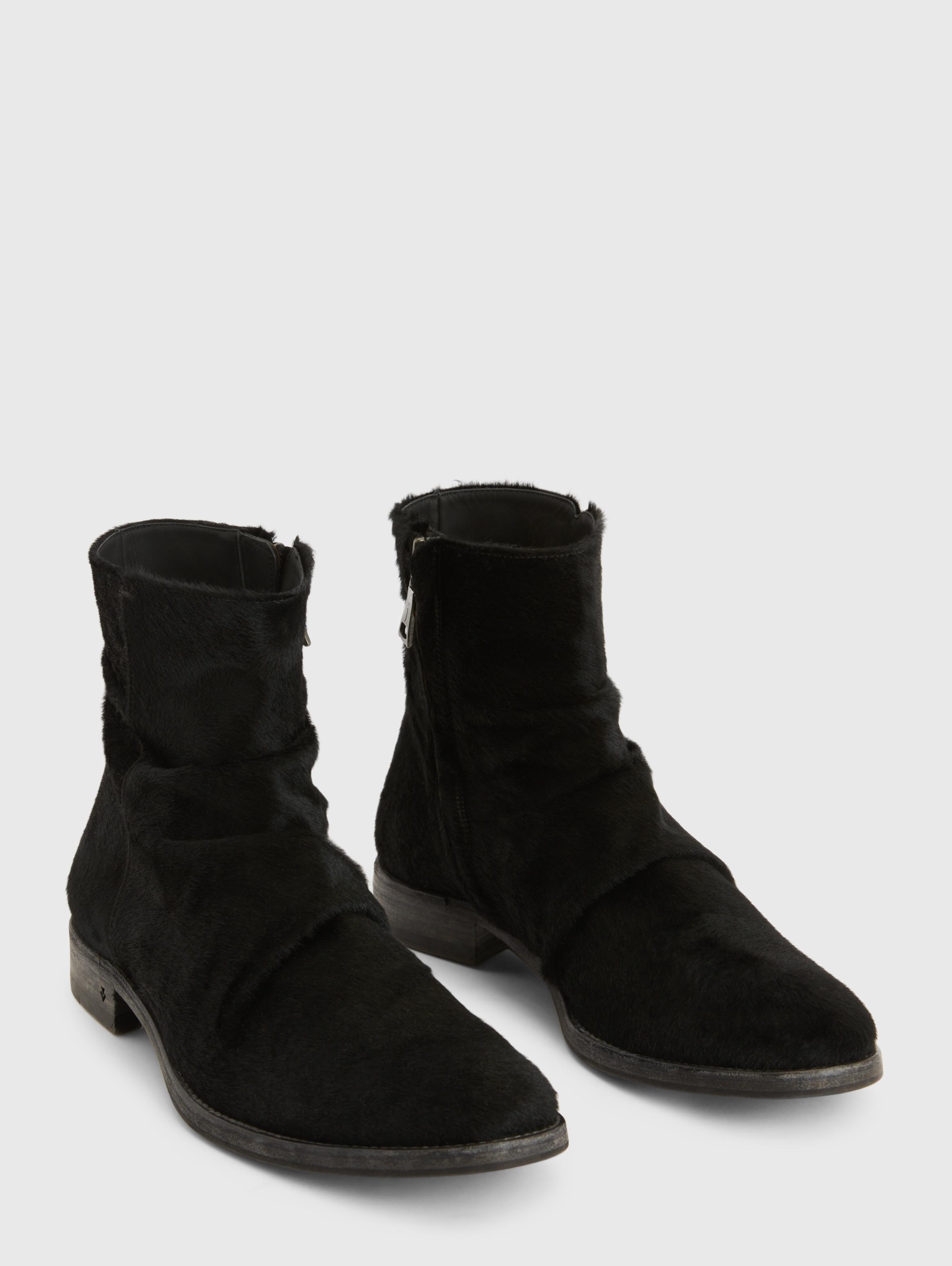 John varvatos grey suede boots best sale