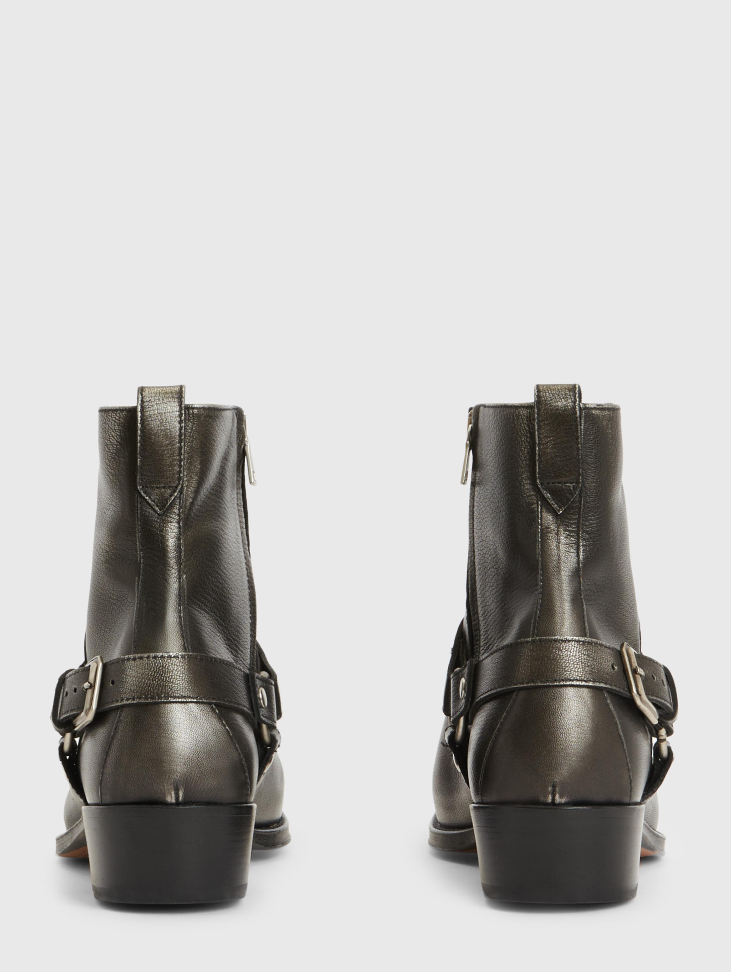 John varvatos engineer triple buckle clearance boot