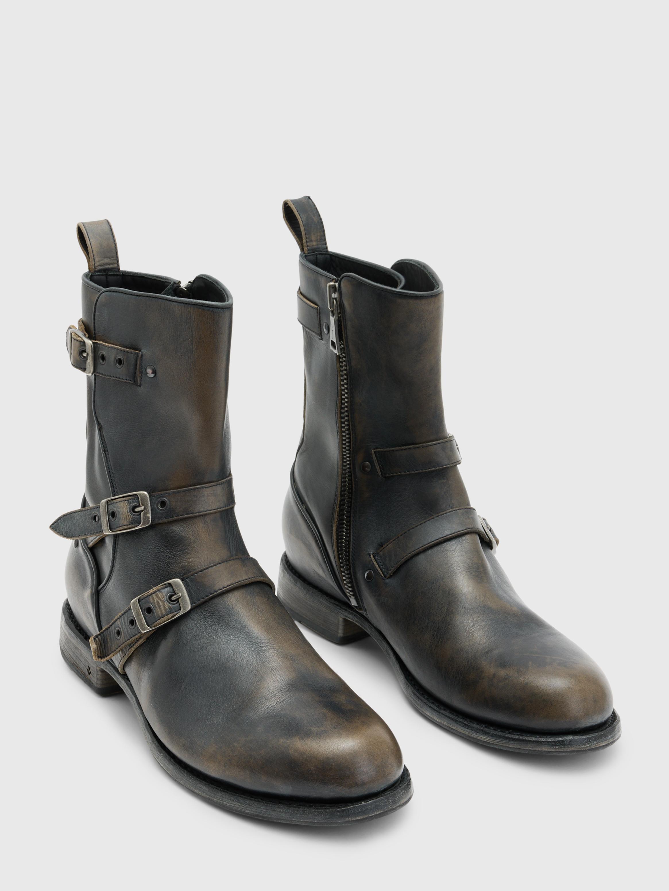 John varvatos engineer triple buckle boot best sale