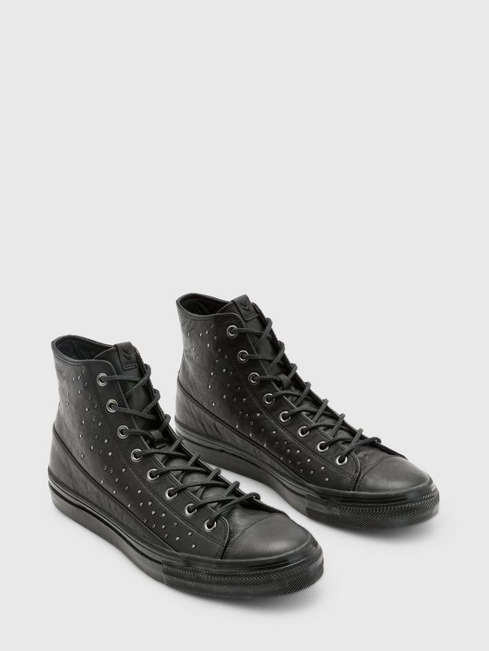 Men's Leather Sneakers | White & Black Leather Sneakers Men's Leather Sneakers | White & Black Leather Sneakers