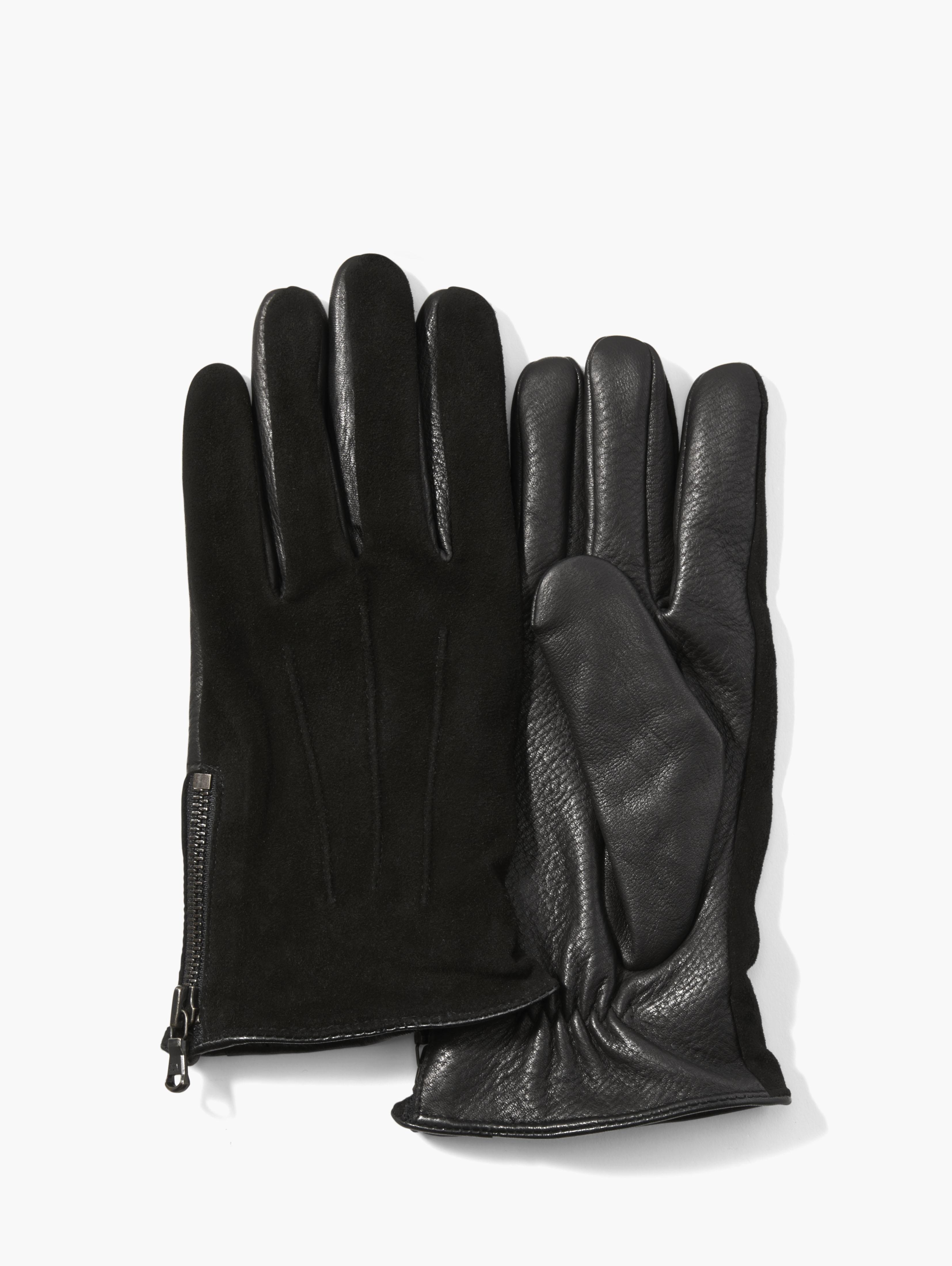 CLASSIC LEATHER & SUEDE GLOVES image number 1