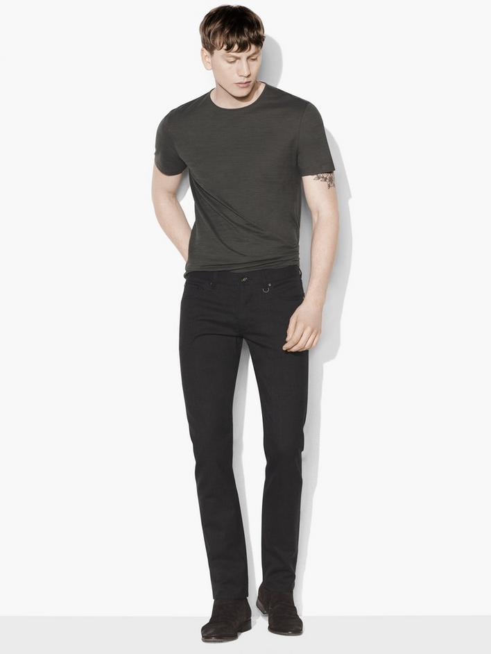 Virgin Wool & Cotton Stretch Chelsea Jean image number 1