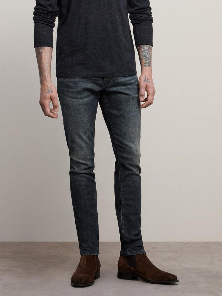 MATCHSTICK SKINNY FIT JEAN - SPENCE WASH image number 2