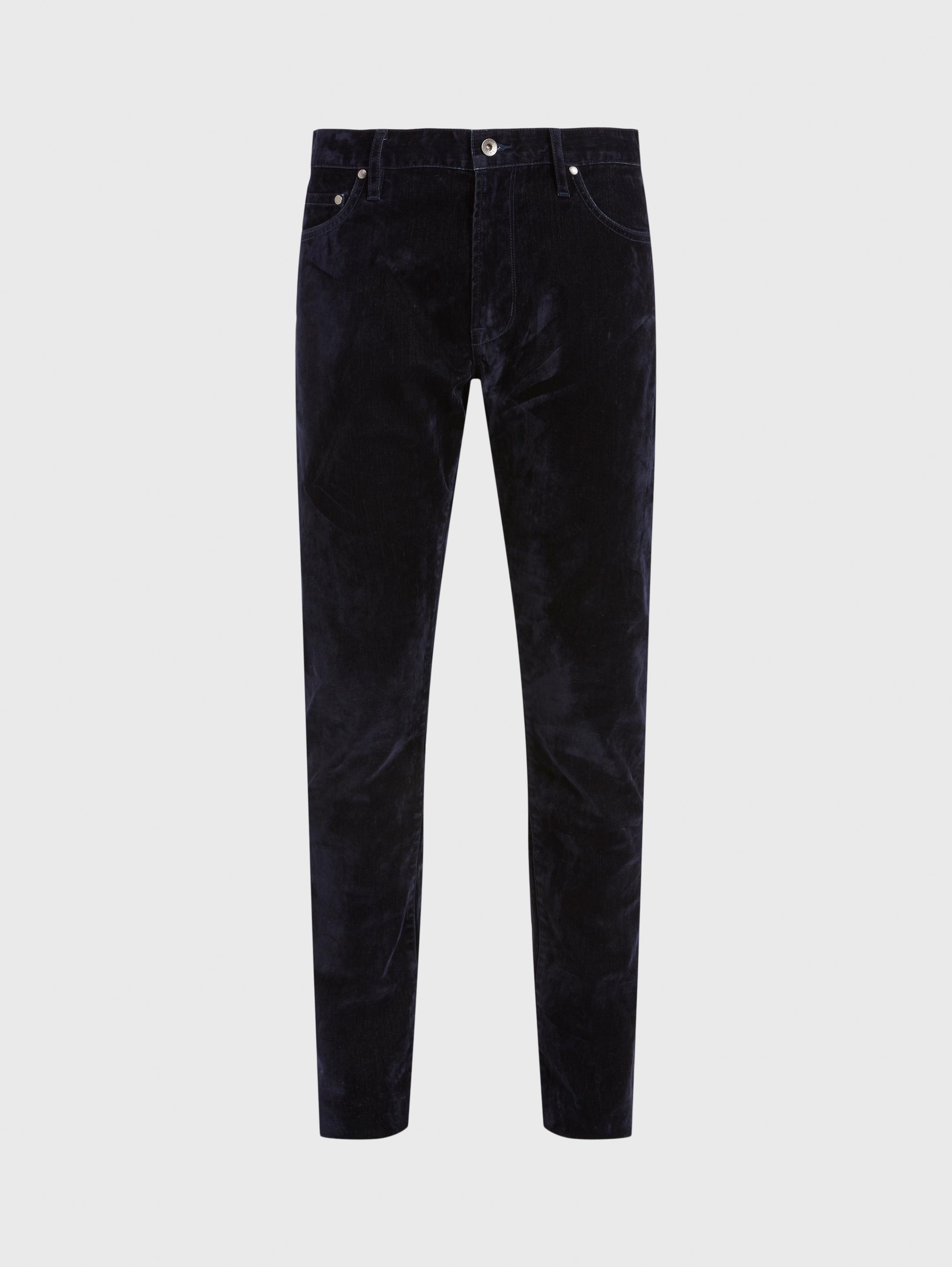 Flocked Monogram Denim Jeans - Men - OBSOLETES DO NOT TOUCH