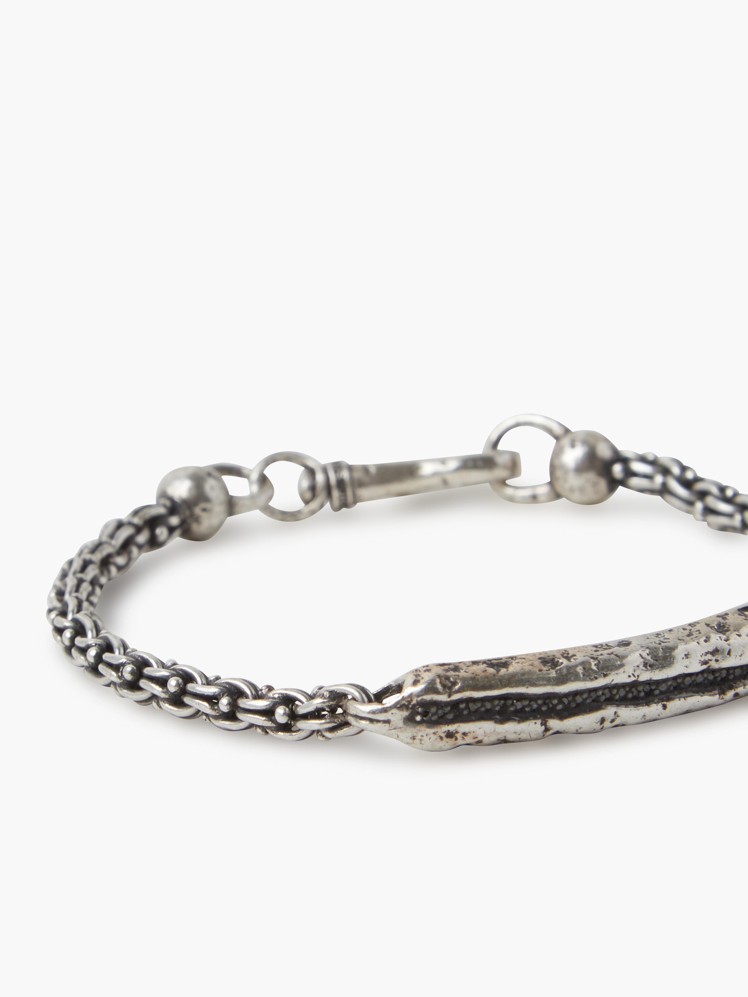 ID BRACELET WITH BLACK DIAMONDS image number 3