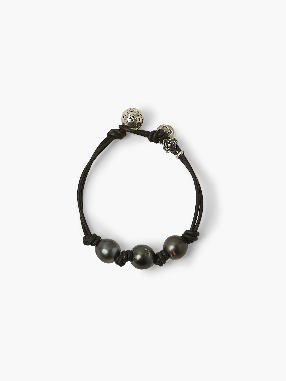 Leather Pearl Bracelet image number 2