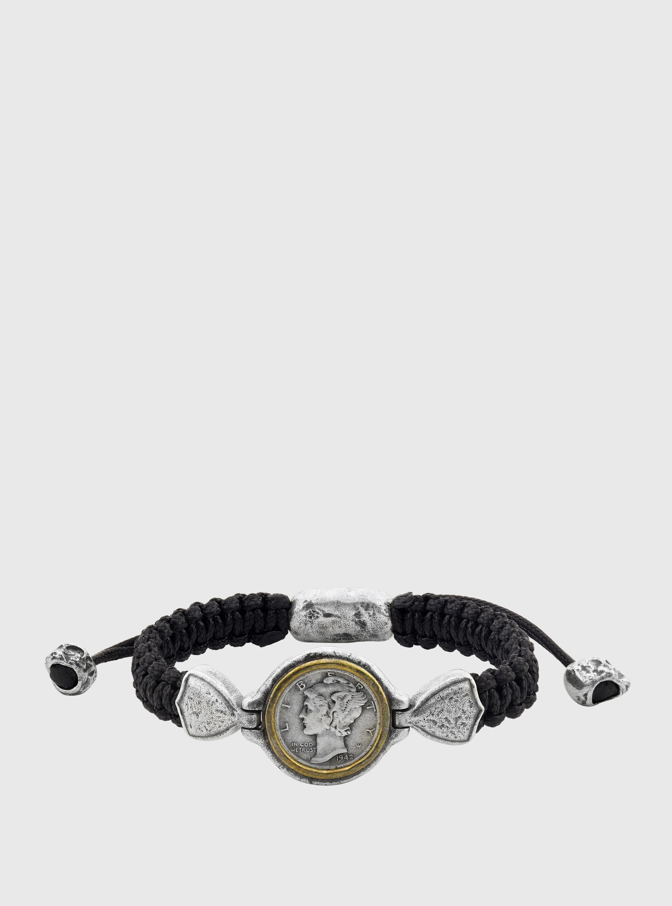 CORDED MERCURY COIN BRACELET image number 1