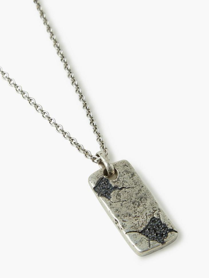 Silver Dog Tag Necklace image number 2