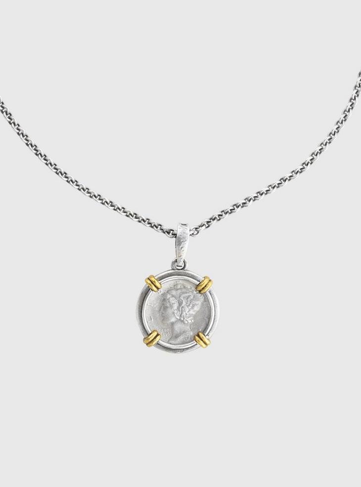 MERCURY COIN NECKLACE image number 1