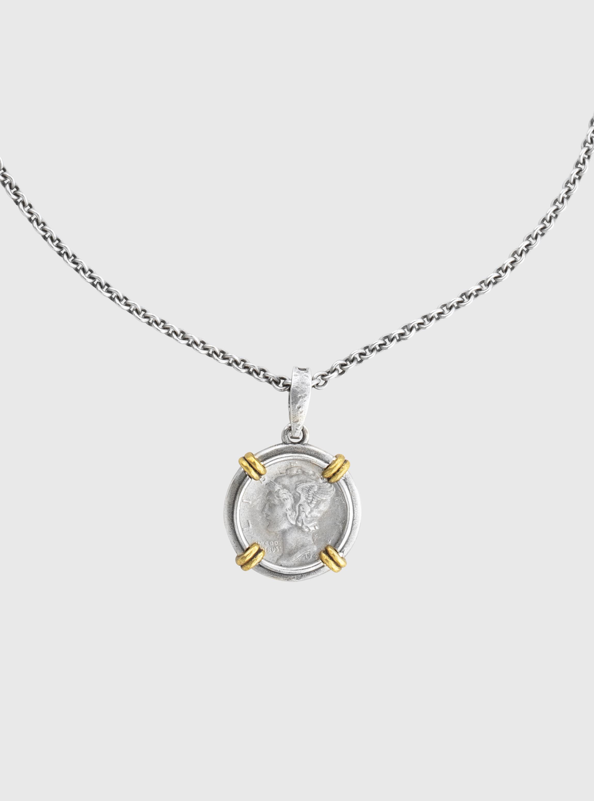 MERCURY COIN NECKLACE image number 1