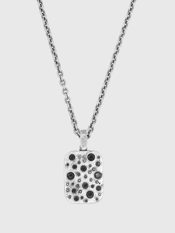 PENDANT NECKLACE WITH BLACK DIAMONDS image number 1
