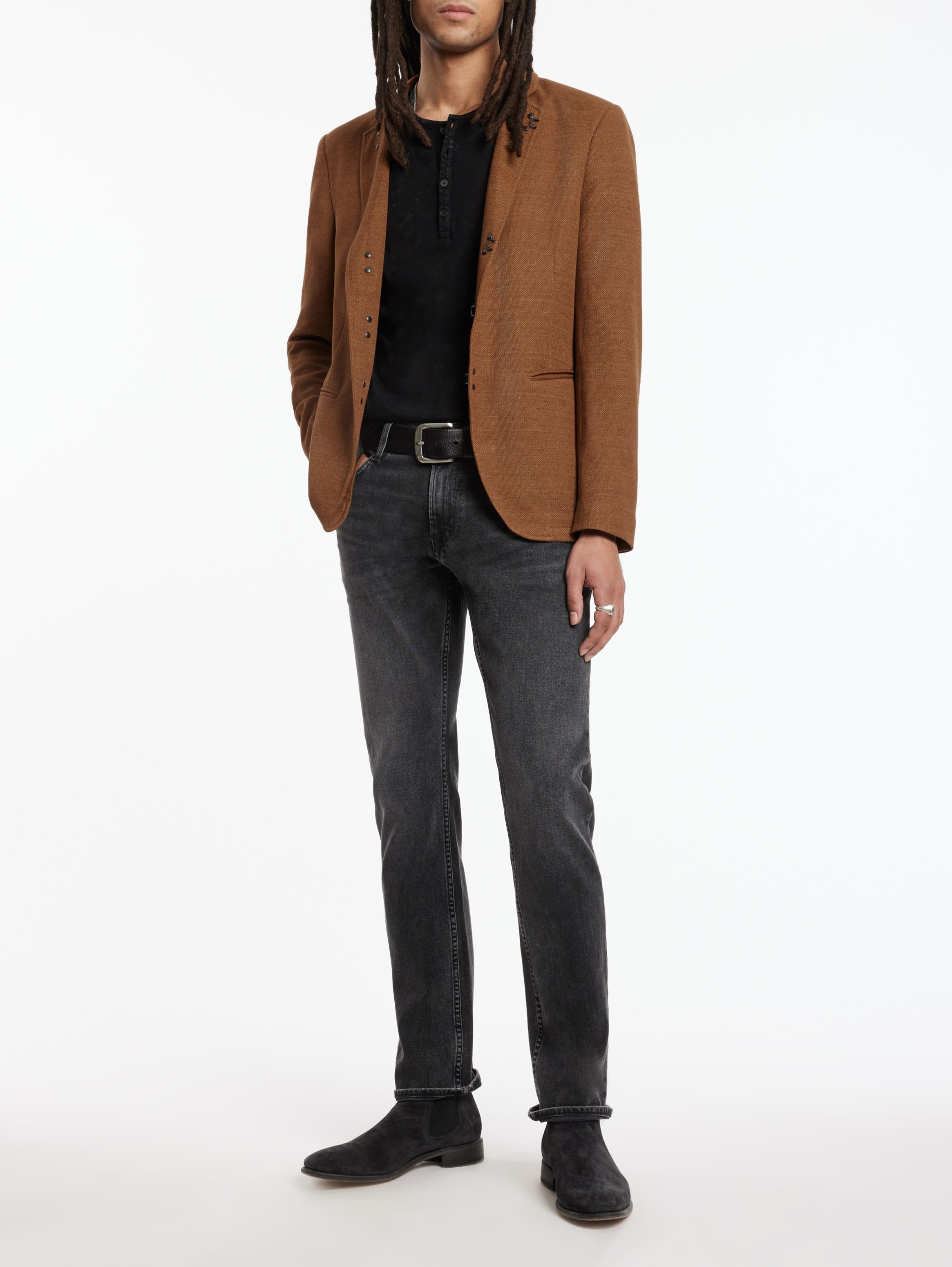 John varvatos suede clearance hook and bar jacket