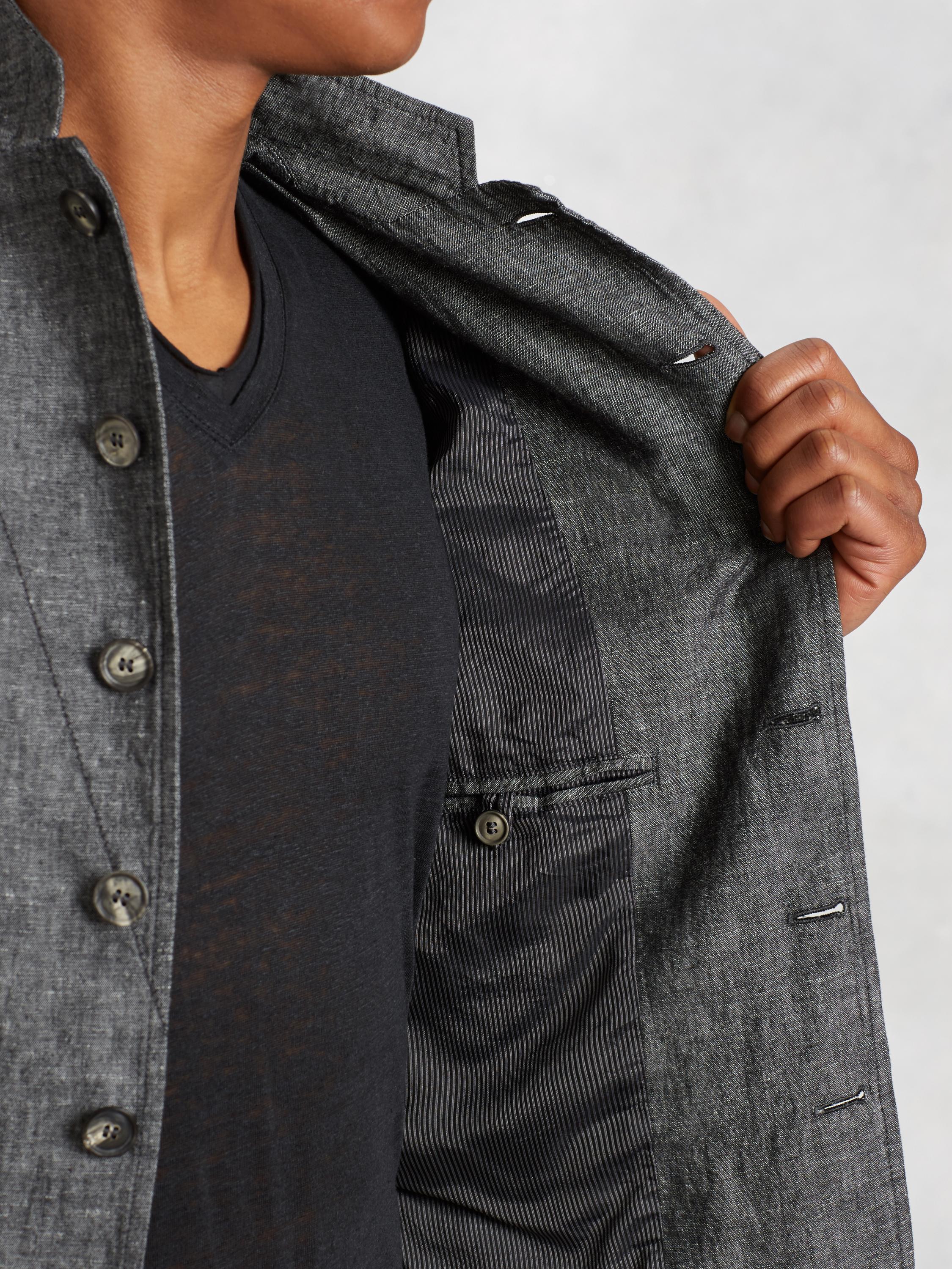 Cotton Linen Stitch Through Jacket image number 4