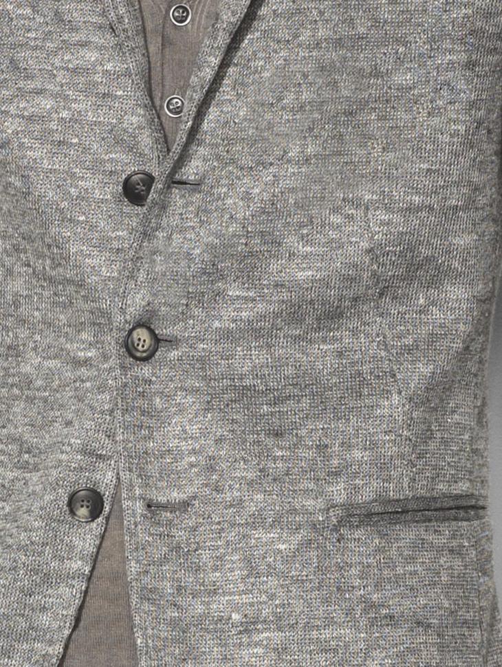 Linen Metallic Sweater Jacket image number 3