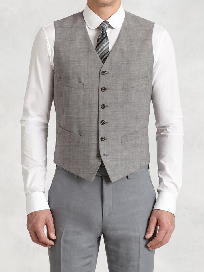 Wool Tailored Vest image number 1