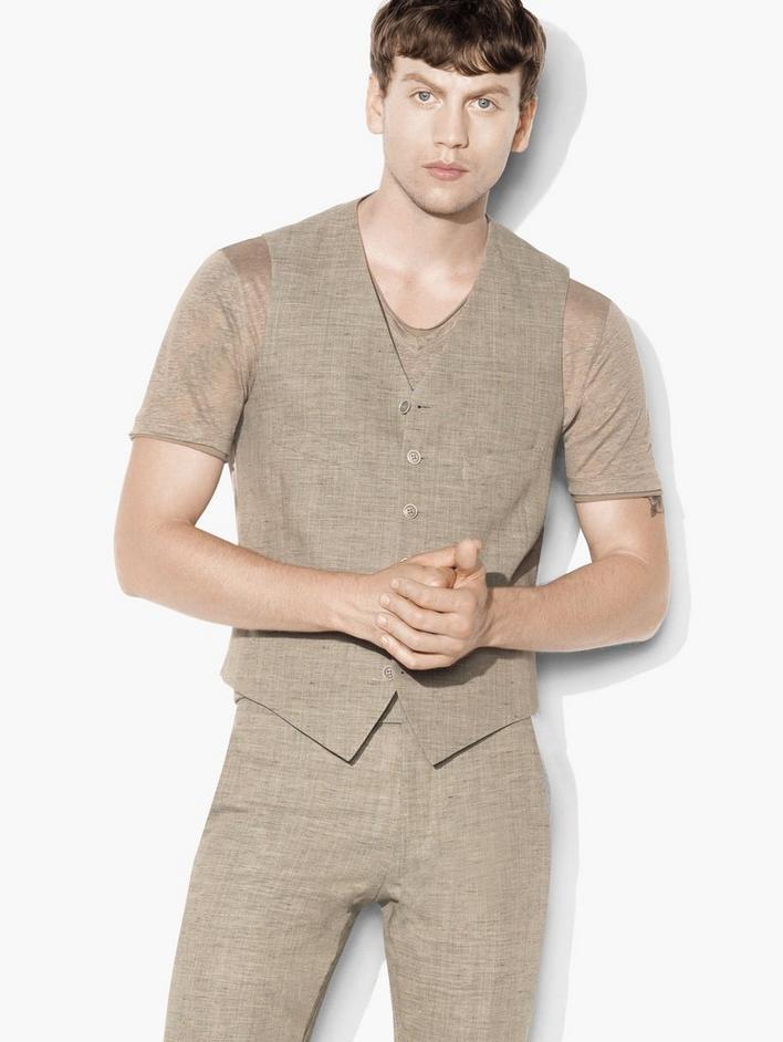 Austin Wool & Linen Vest image number 1