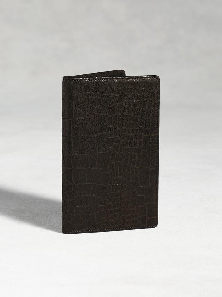 Croc-Embossed Pocket Wallet image number 1