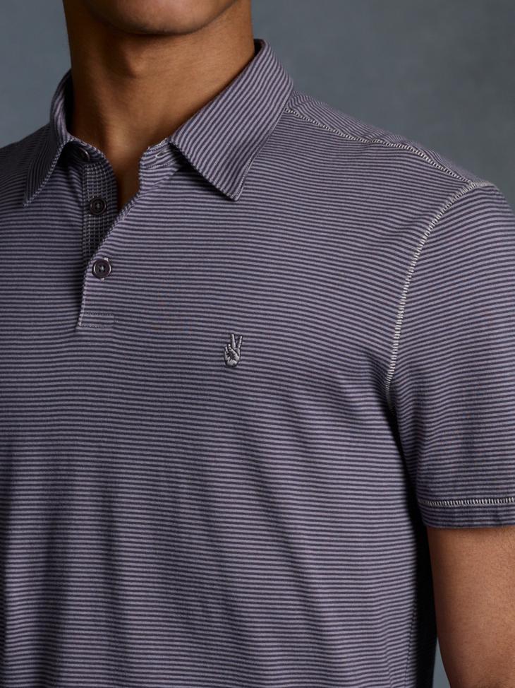 Peace Sign Stripe Polo image number 3