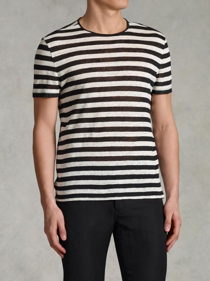 Short Sleeve Striped Tee image number 1