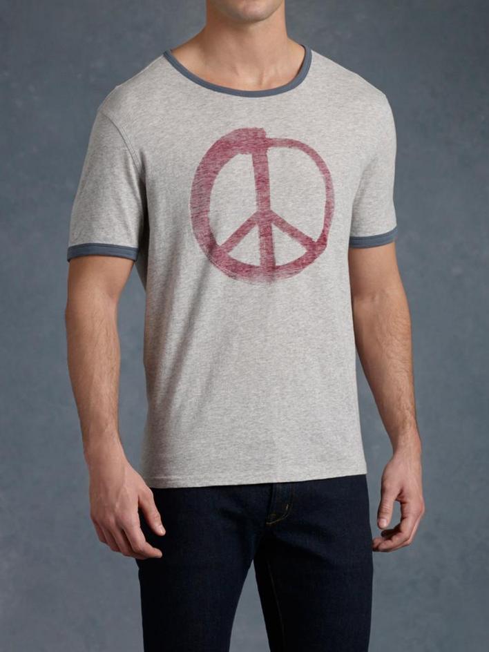 Peace Sign Graphic Tee image number 1
