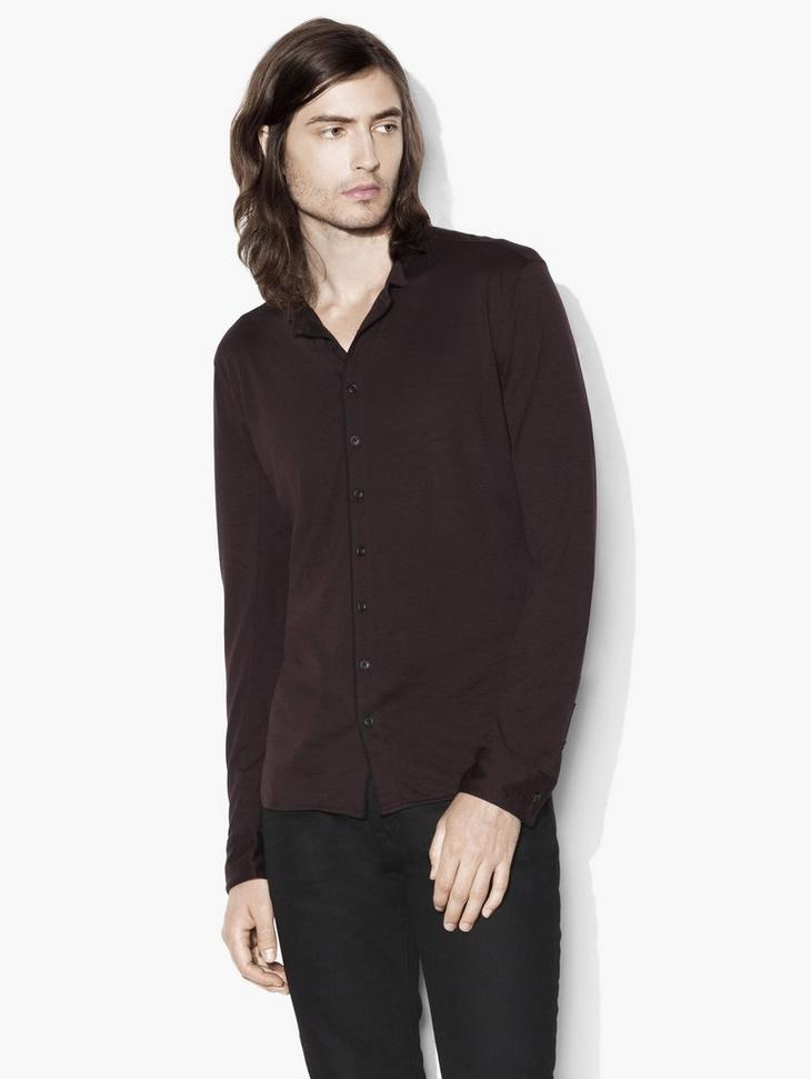Merino Wool Button-Up Shirt image number 1
