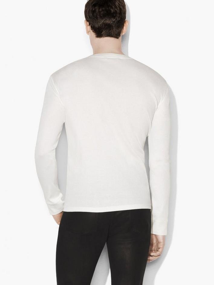 Pima Cotton Ribbed Henley image number 2