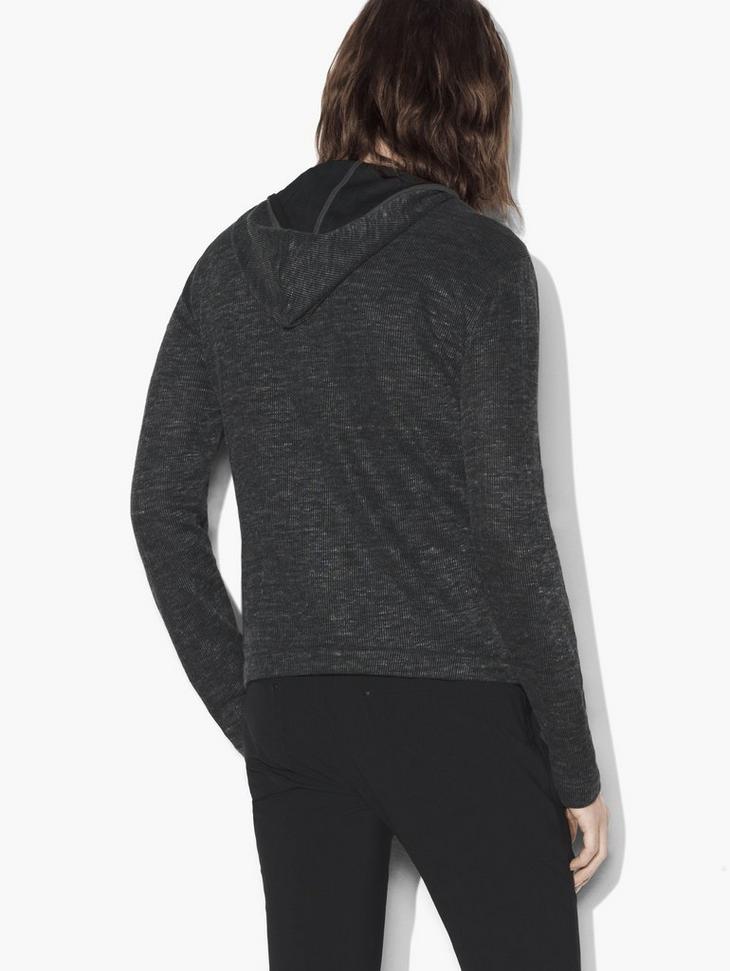 Zipped Knit Hoodie image number 2