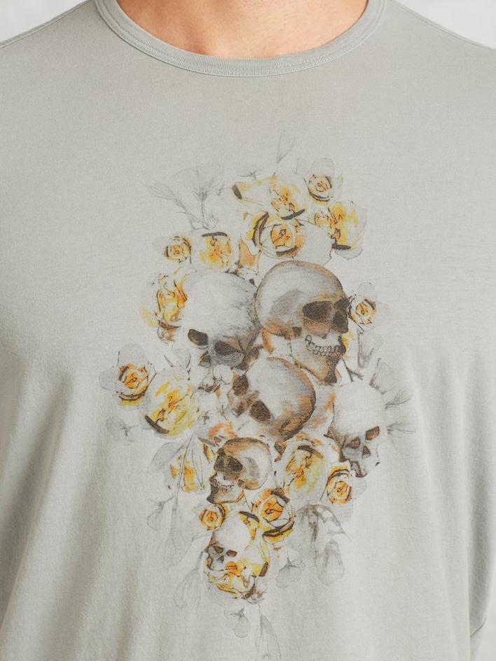 Floral Skull Graphic Tee image number 3