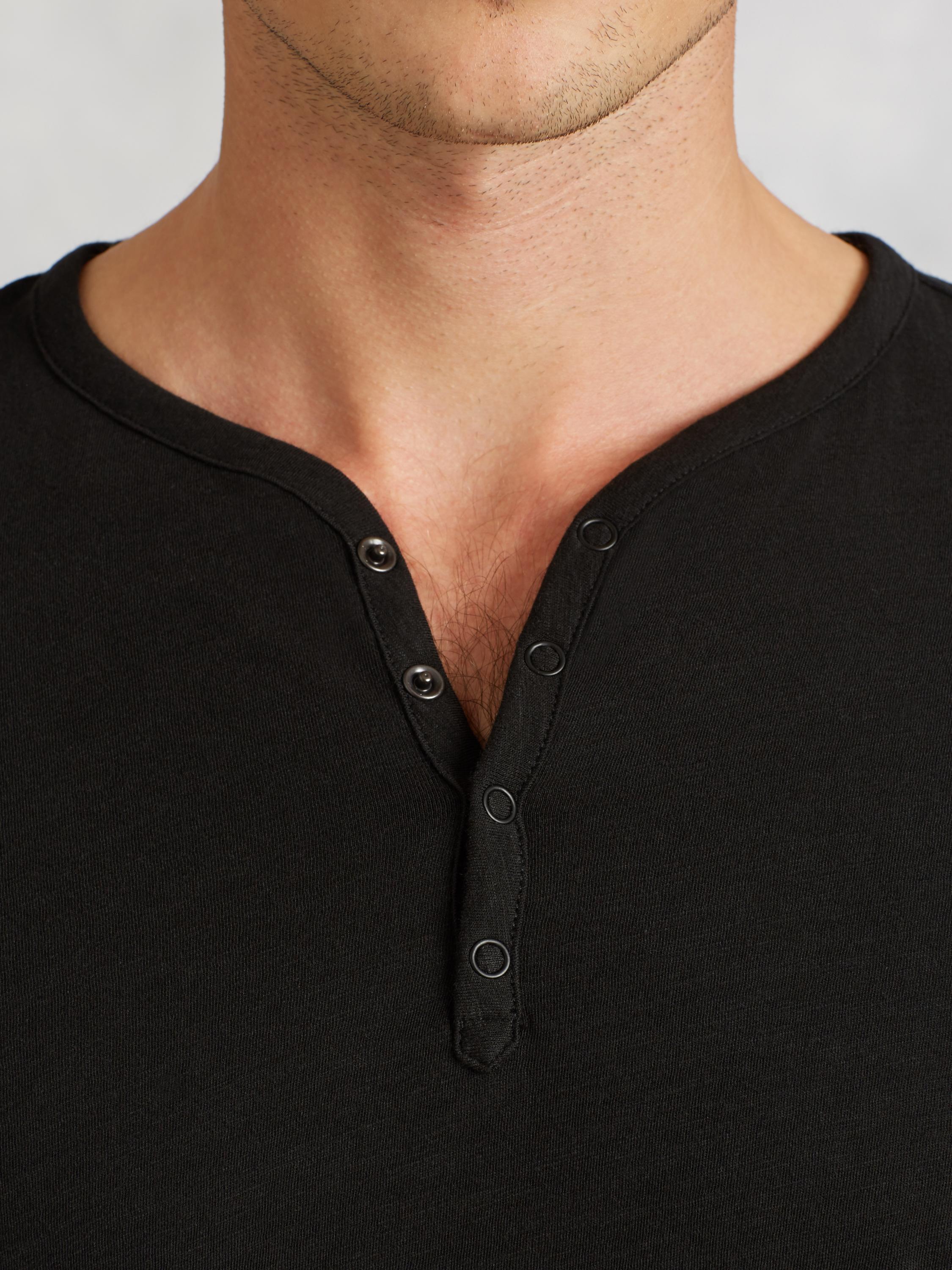 Cotton Henley image number 3