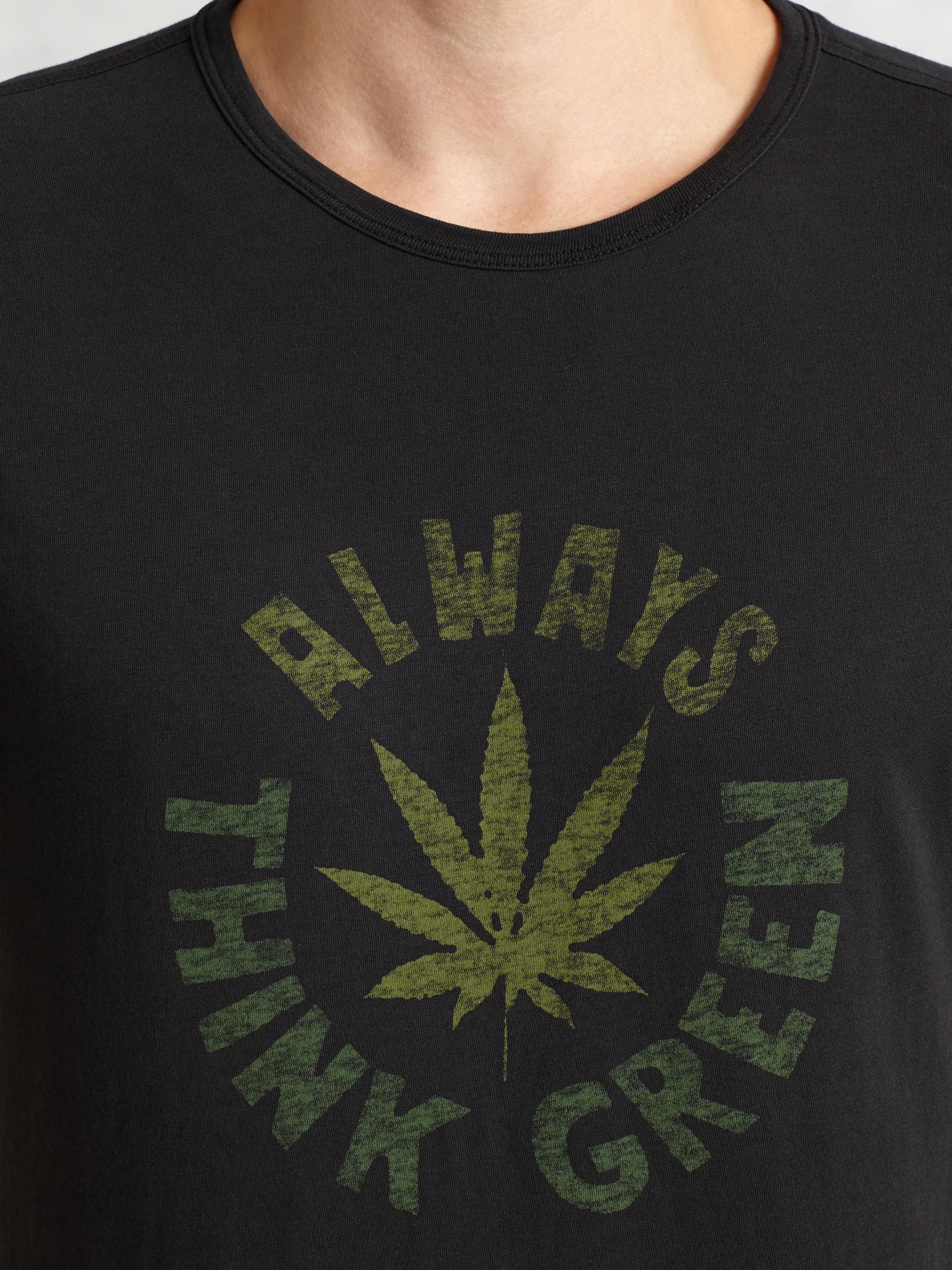 Always Think Green Graphic Tee image number 3