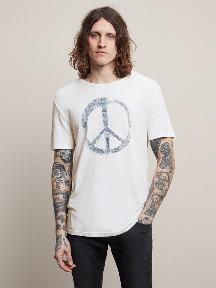 PEACE SYMBOL GRAPHIC TEE image number 1