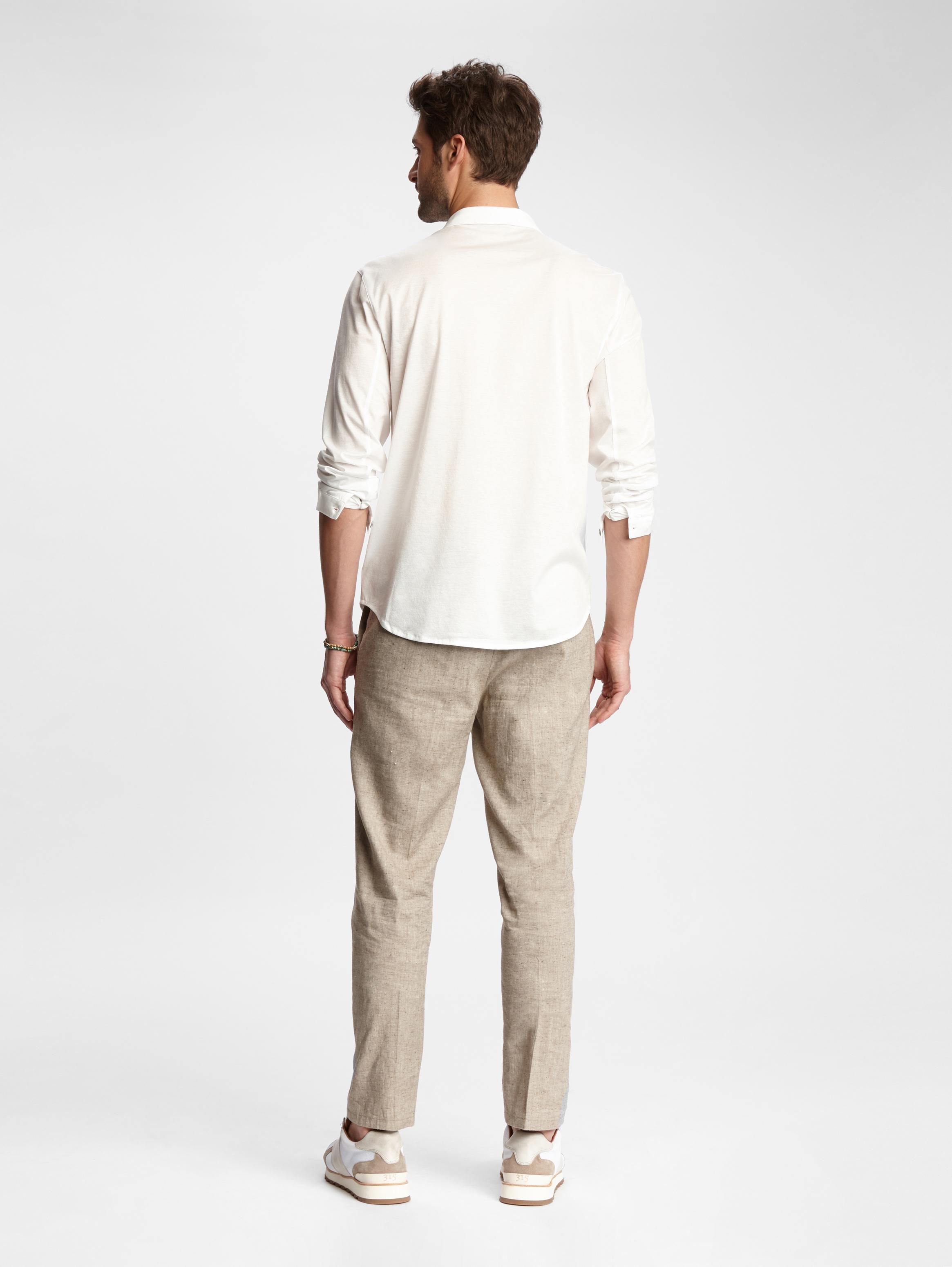 BUTTON-FRONT KNIT SHIRT image number 2
