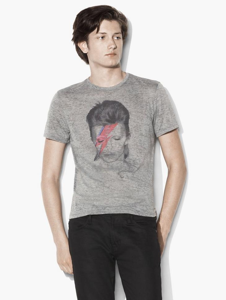 BOWIE FACE SHORT SLEEVE GRAPHIC TEE image number 1