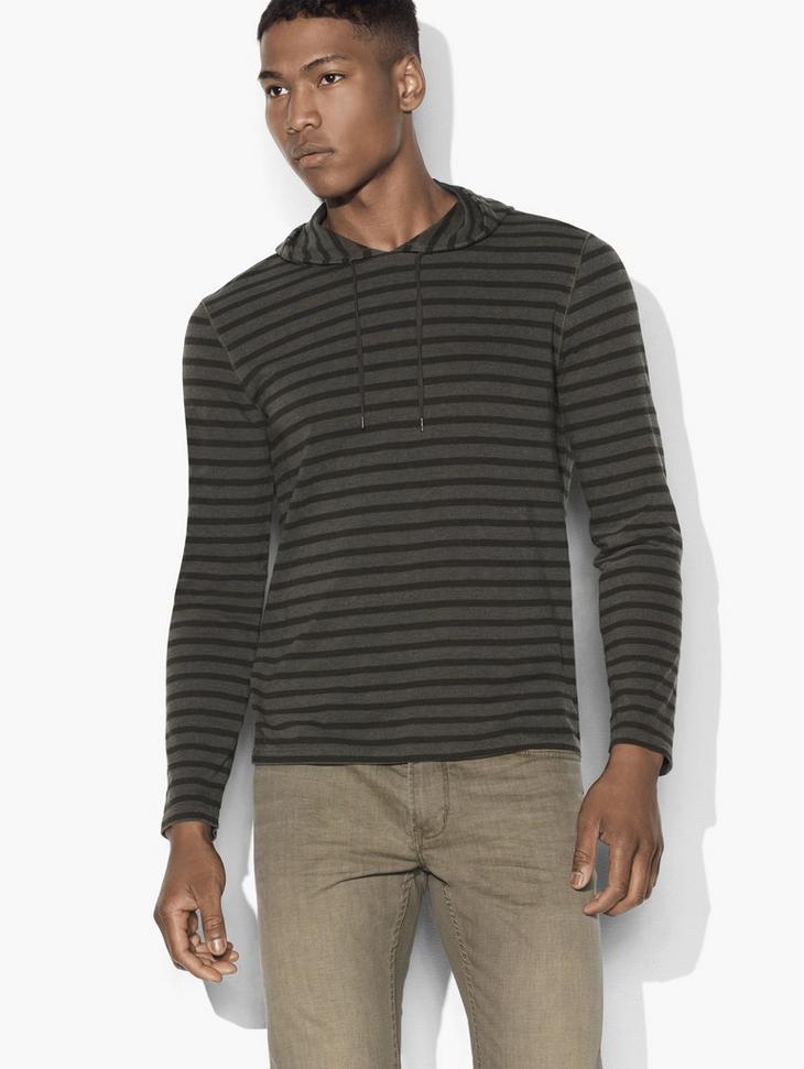 Striped Pullover Hoodie image number 1