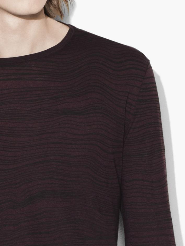 Distorted Stripe Crewneck Sweater image number 3