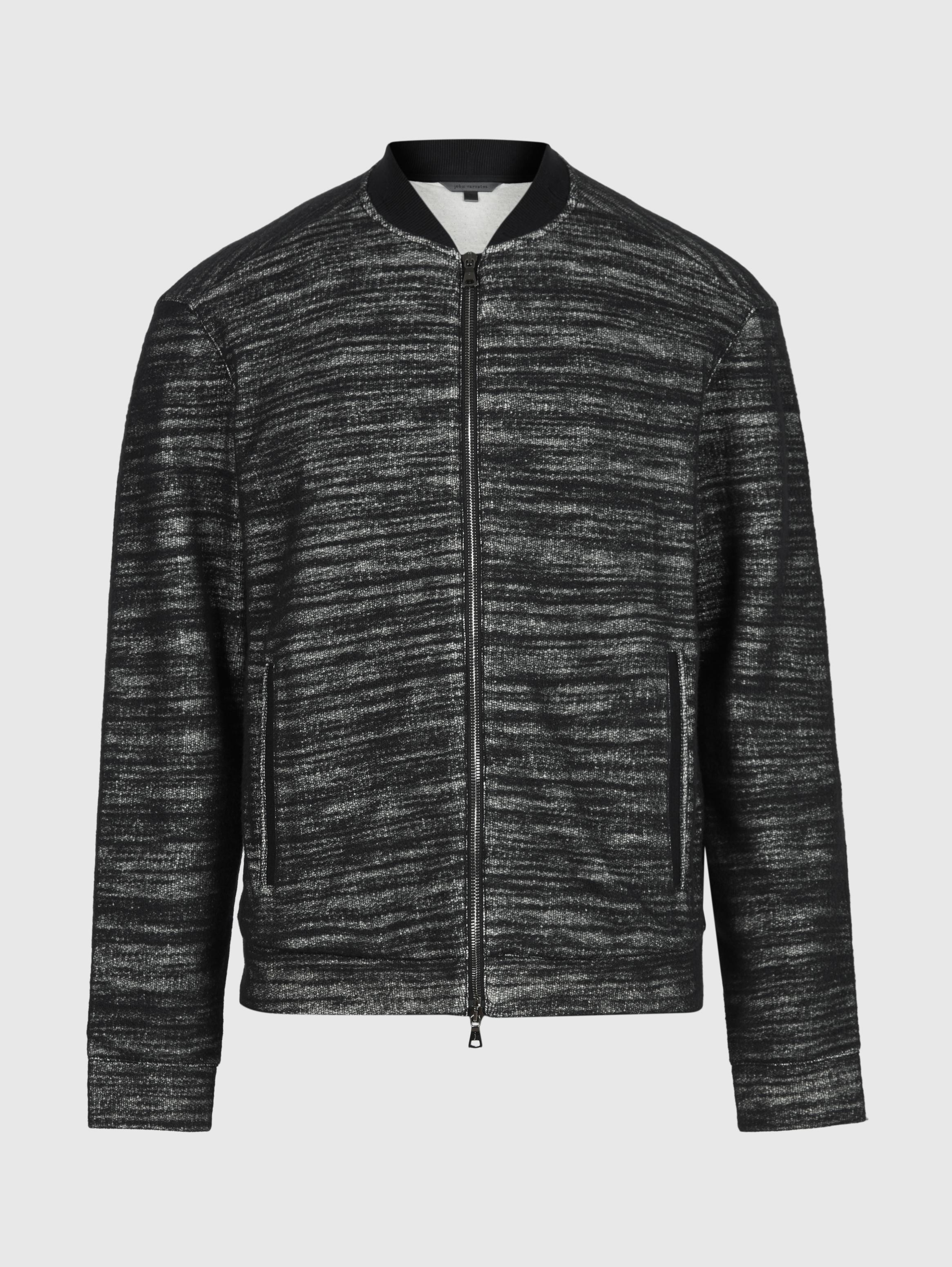 EASY FIT BOMBER JACKET W/ TEXTURE image number 3