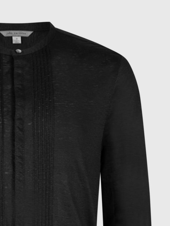 REGULAR FIT LS SHIRT WITH PIN TUCKED DETAIL image number 5