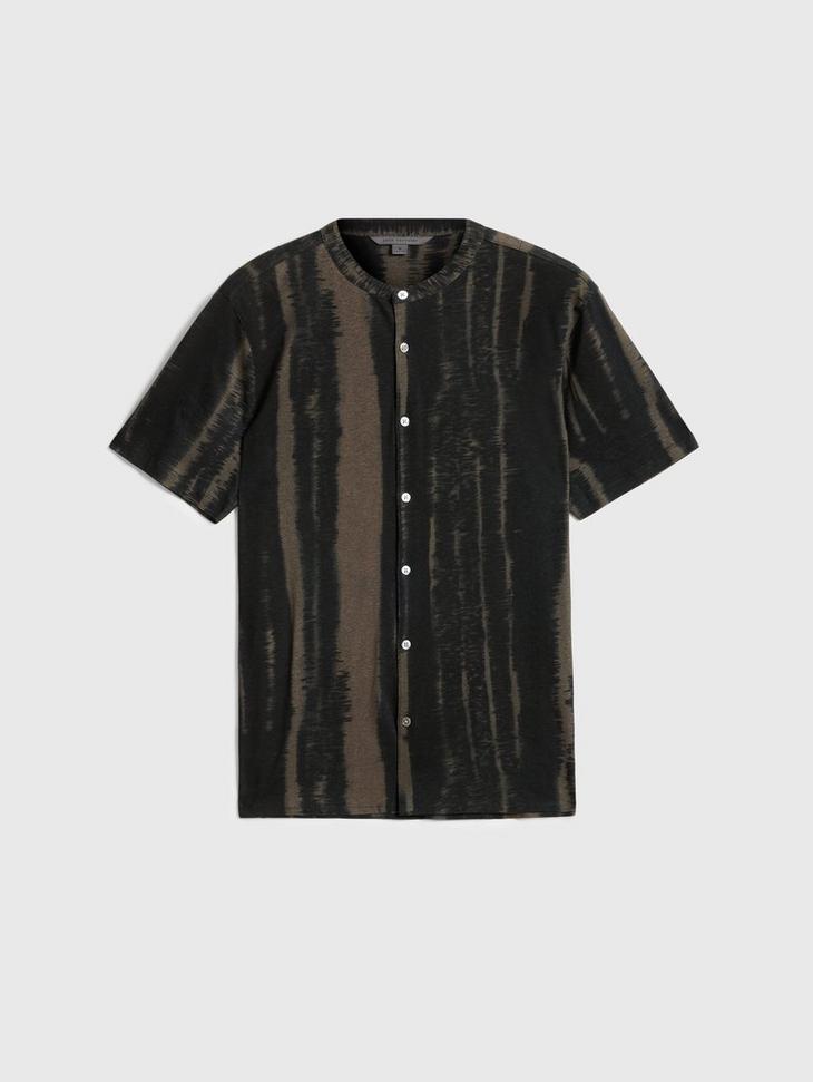 ABSTRACT STRIPE SHORT SLEEVE SHIRT image number 1