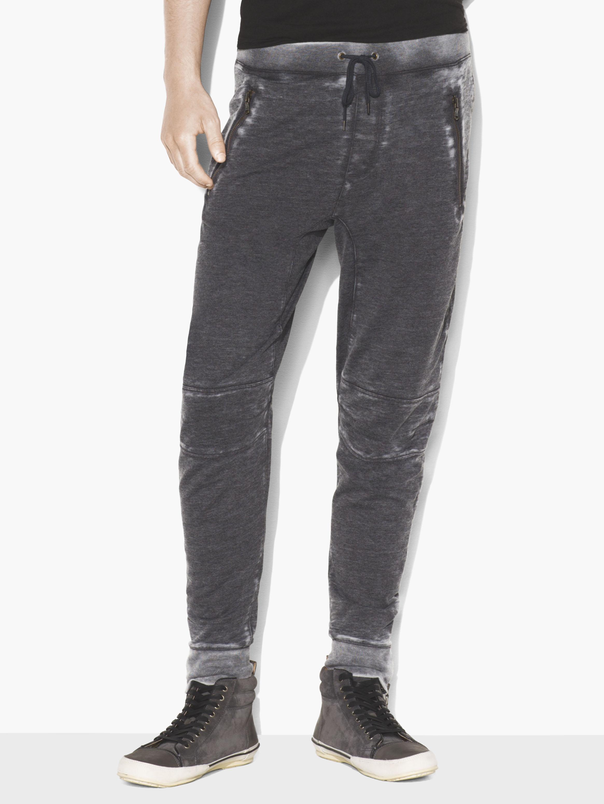 BURNOUT FRENCH TERRY BIKER PANT image number 1