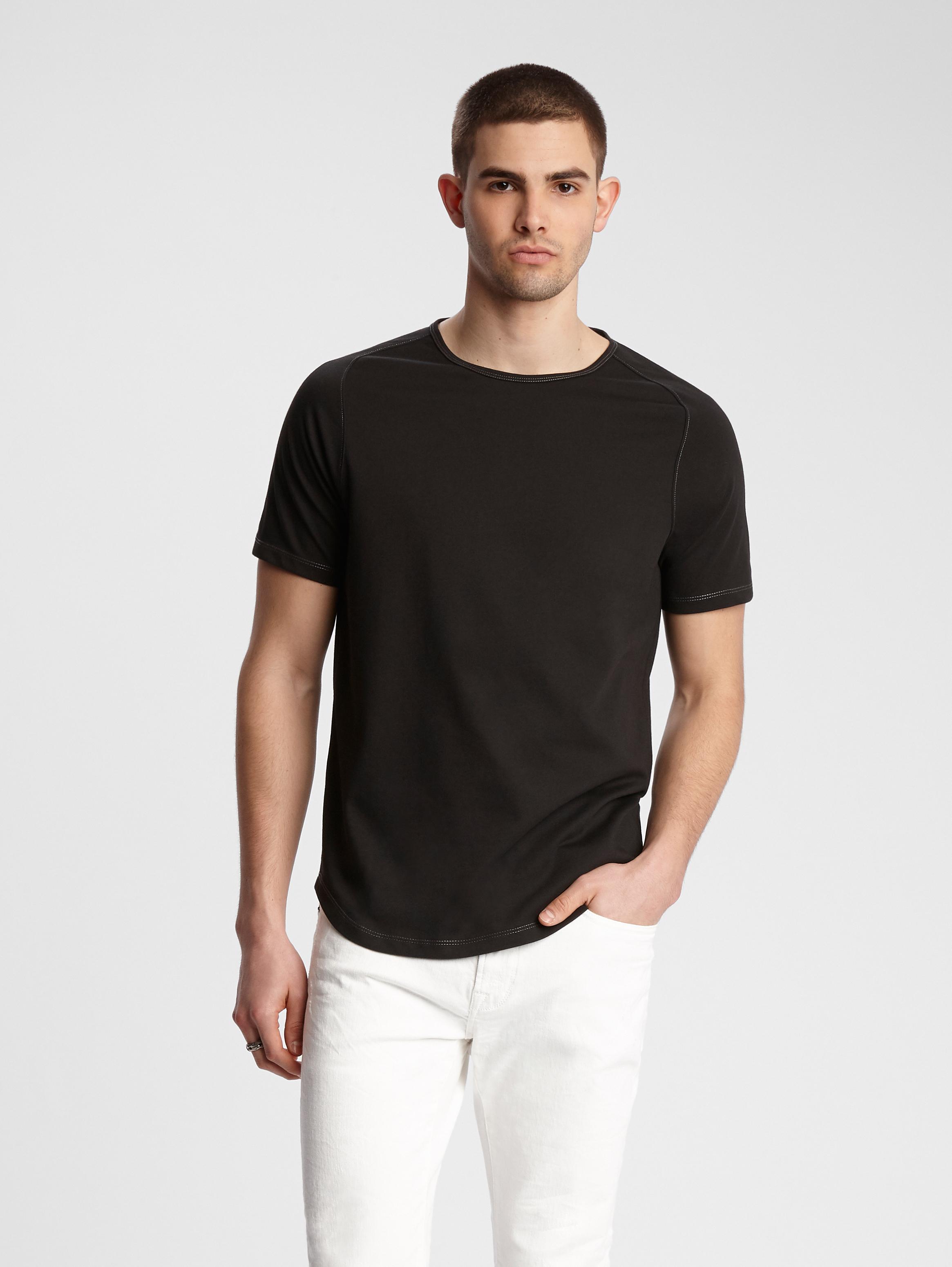 CONNOR CONTRAST STITCH TEE image number 1