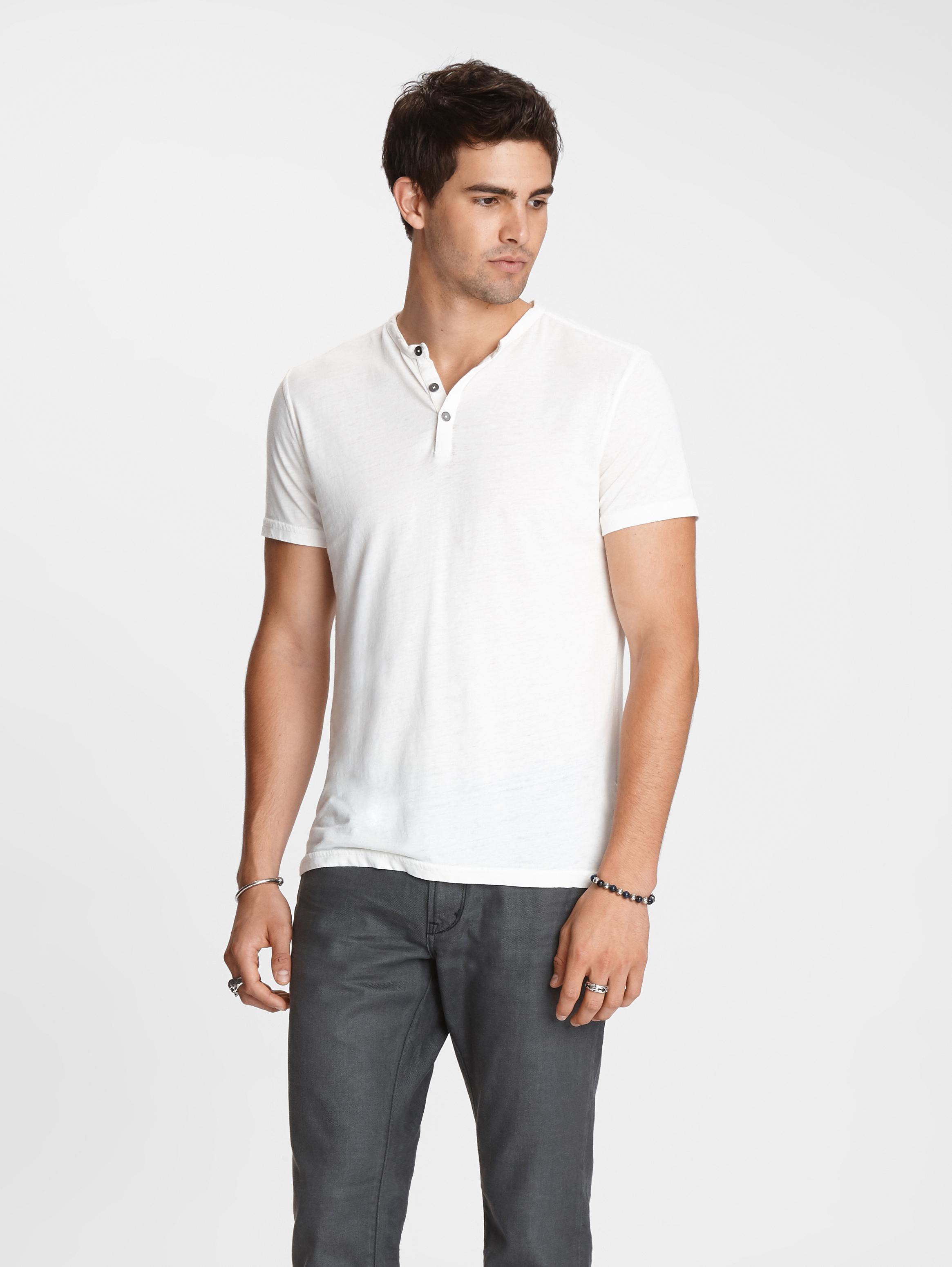  John Varvatos Star USA Men's Short Sleeve Burnout