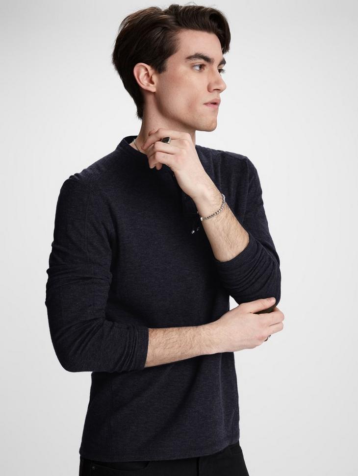 WILMINGTON JACQUARD HENLEY image number 4