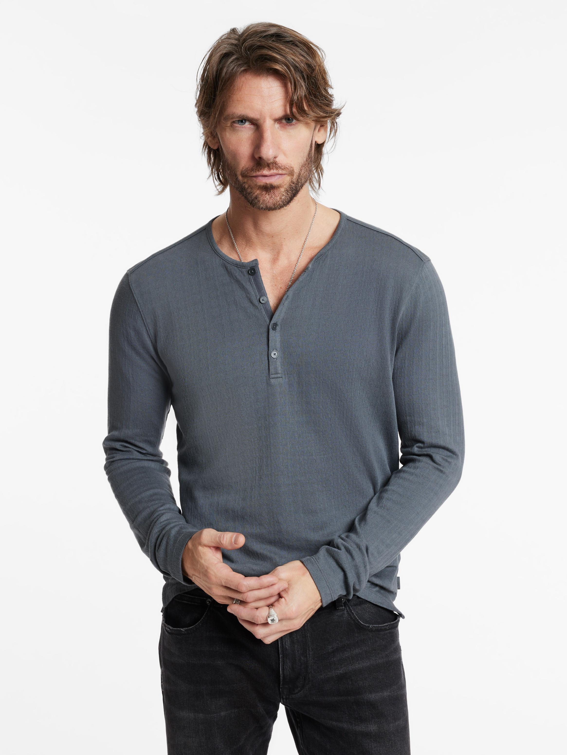 John varvatos 2025 long sleeve henley