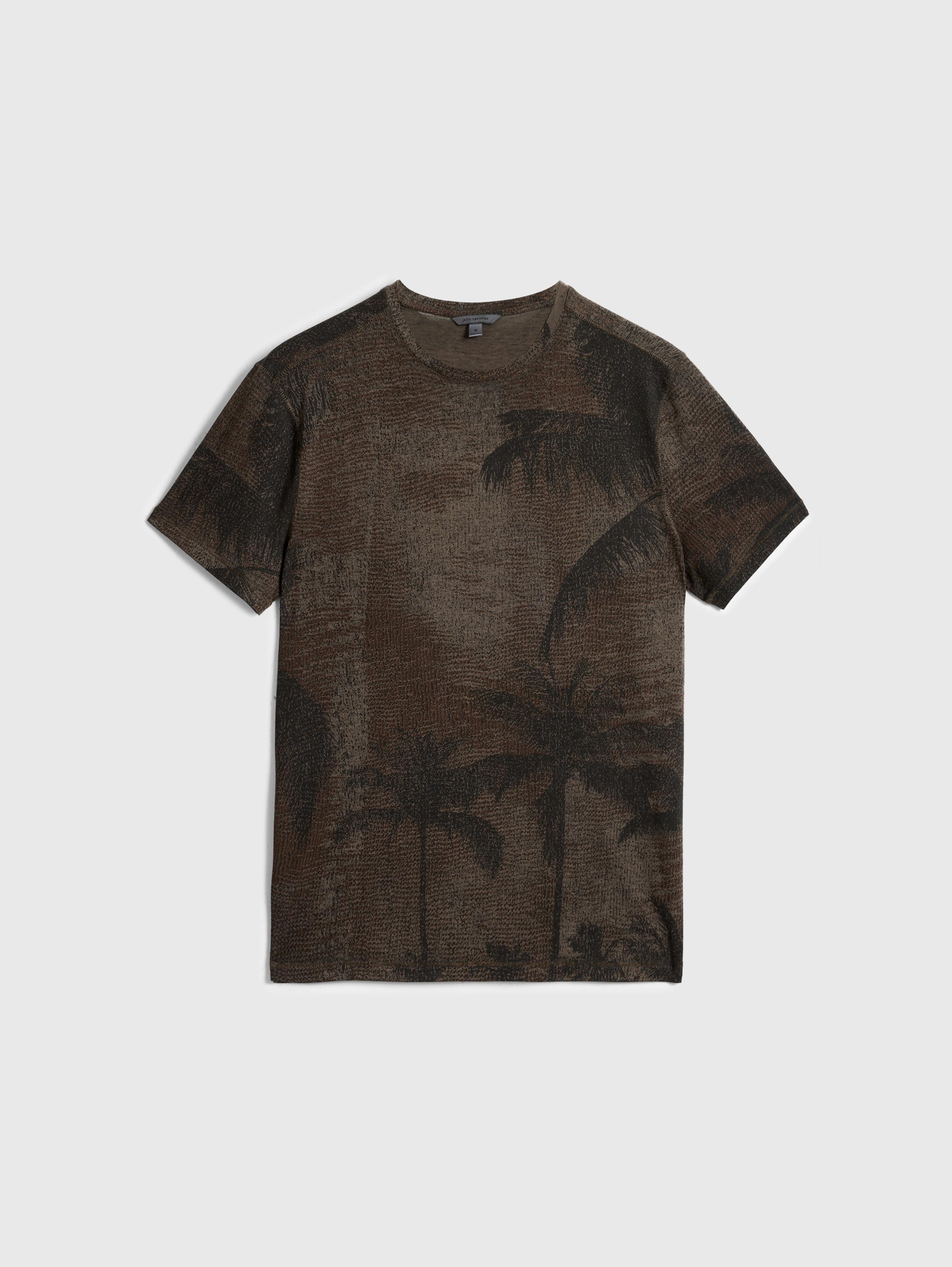 PALM PRINT BURNOUT CREW